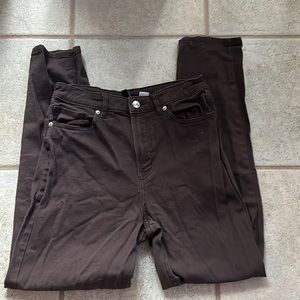 H&M Brown Straight Leg Jeans US 6